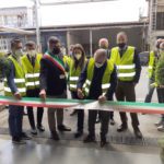 Apertura ufficiale dello stabilimento saluzzese del Gruppo Imr Industries con il taglio del nastro da parte del presidente del gruppo, Silvano Galmarini