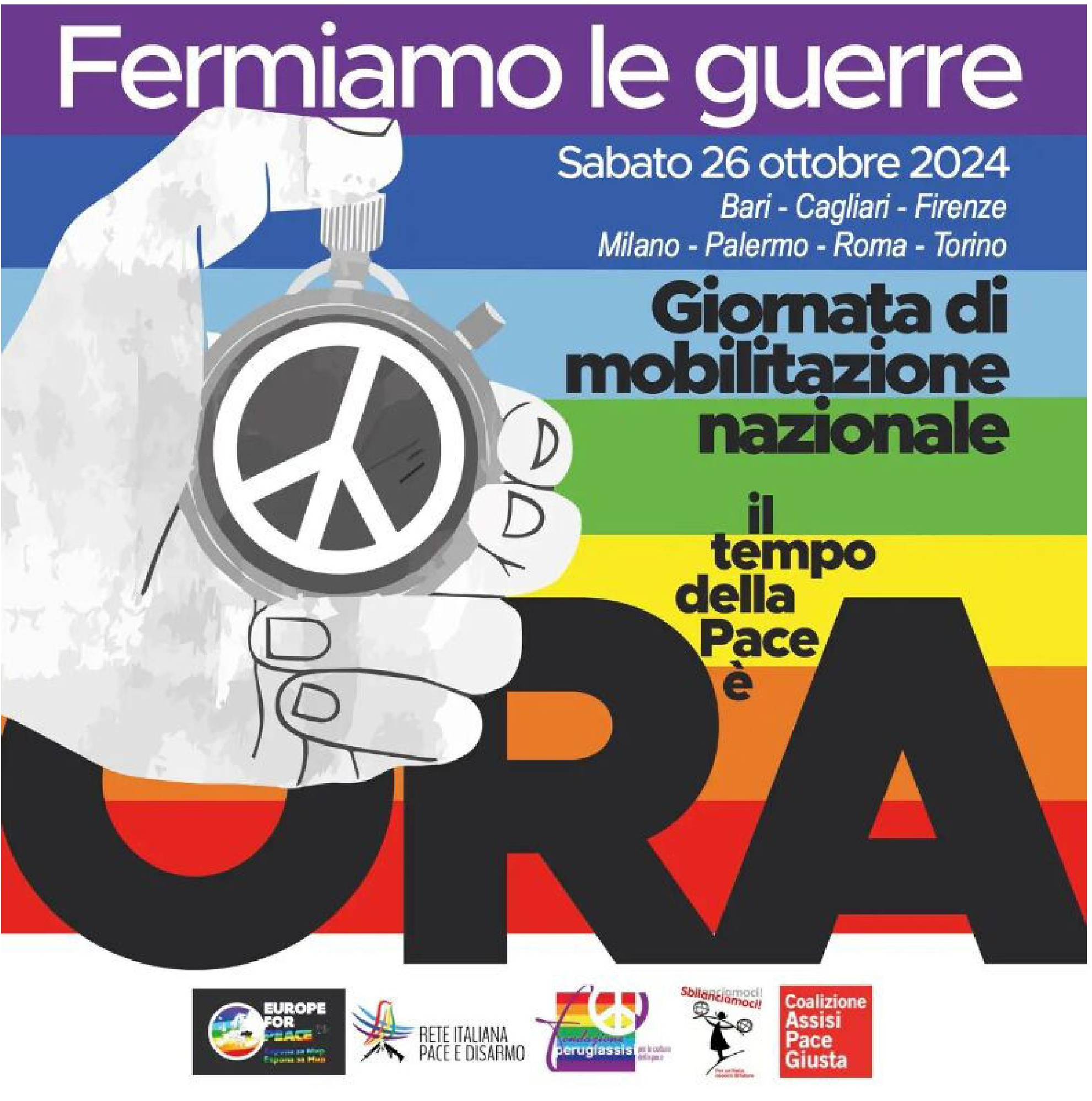 Locandina manifestazione per la pace - 26.10.24