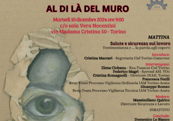 “Al di là del muro”: l’iniziativa Cisl su salute e sicurezza e contrasto alla violenza di genere del 10 dicembre 2024