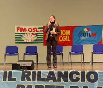 La segretaria Maccari all’assemblea dei metalmeccanici torinesi “Senza industria non c’è futuro per Torino”