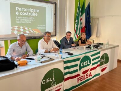 L’intervento del segretario Caretti al Consiglio generale Felsa Cisl Piemonte del 24 luglio a Torino