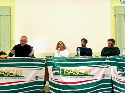 A Pianezza (To) il Consiglio generale Fisascat Cisl Piemonte con i segretari regionali Montagnini e Caretti